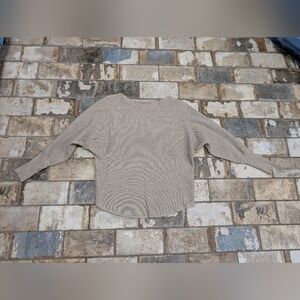 Vila Milano Women’s Small Knit Blouse - Elegant Beige Gray
